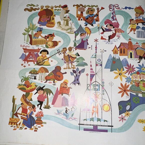 Walt Disney It's A Small World Book & LP Record Disneyland 3925 - Picture 14 of 16